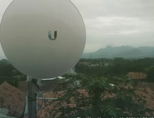 Wireless Radio installation among village houses in Plered